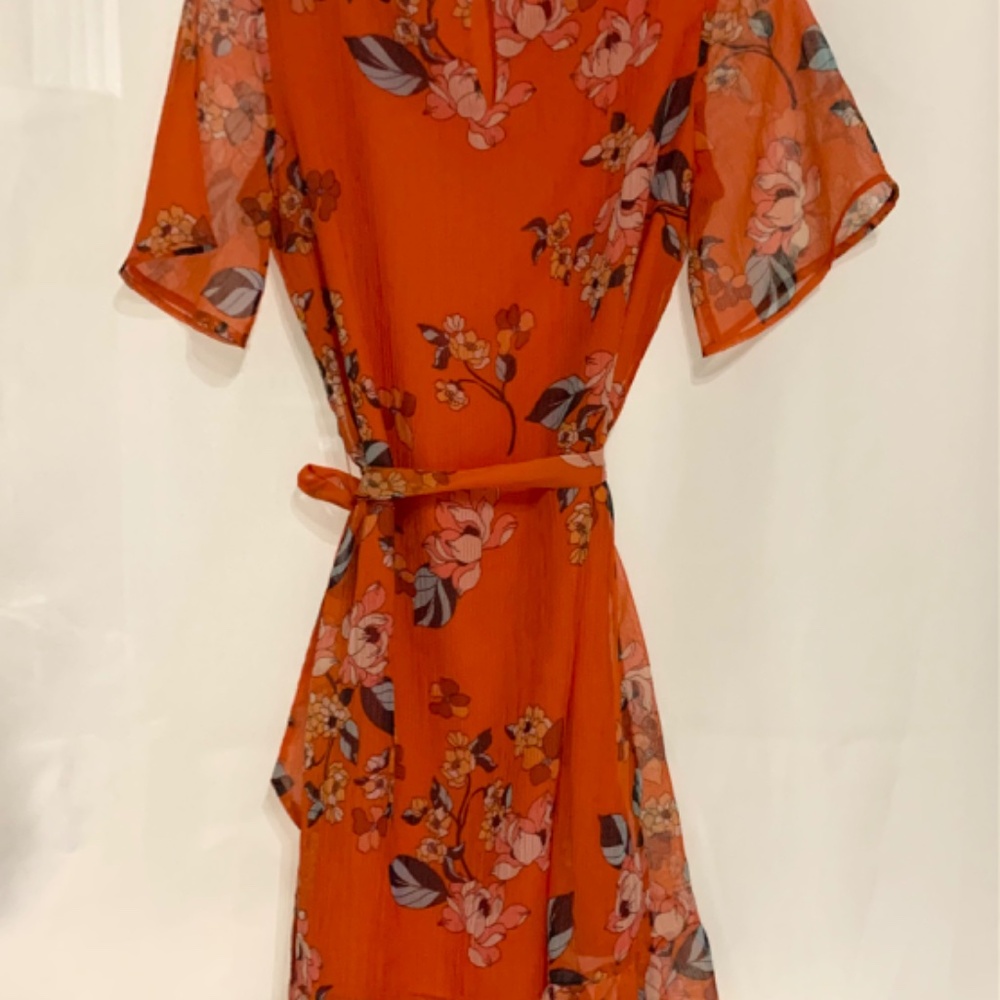 A New Day Orange Floral Dress - Picture 5 of 10